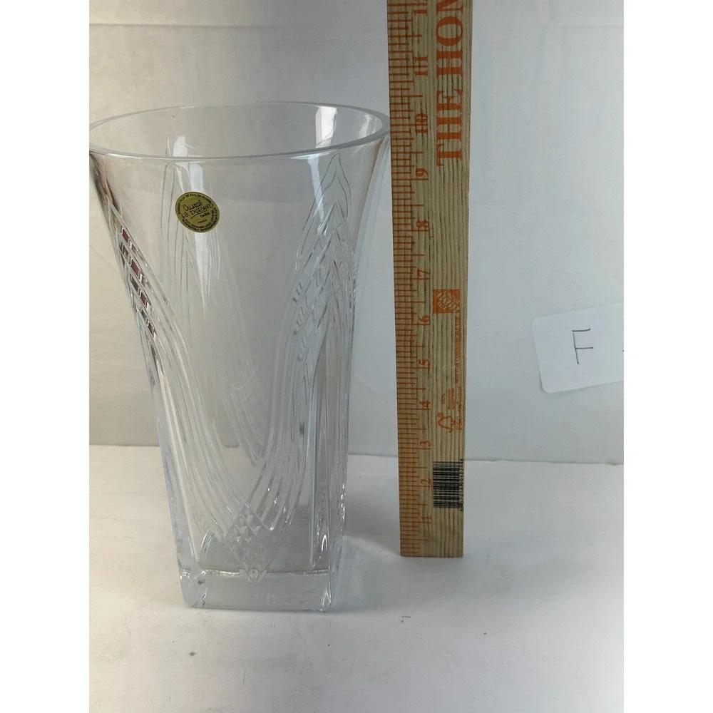 Vintage Cristal J.G. Durand France 24% Lead Crystal Vase - Storage Location: F5